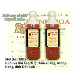 Mật ong hoa cà phê Tây Nguyên 100% nguyên chất chai 1 lít