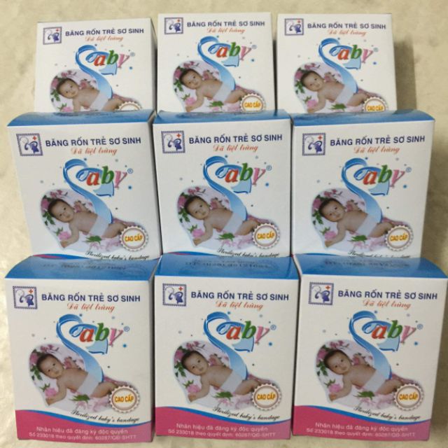 set 5 hộp băng rốn baby cho bé