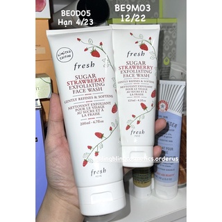 [SALE 40%] Sữa rửa mặt tẩy tế bào chết Fresh fullsize 200ml ko hộp