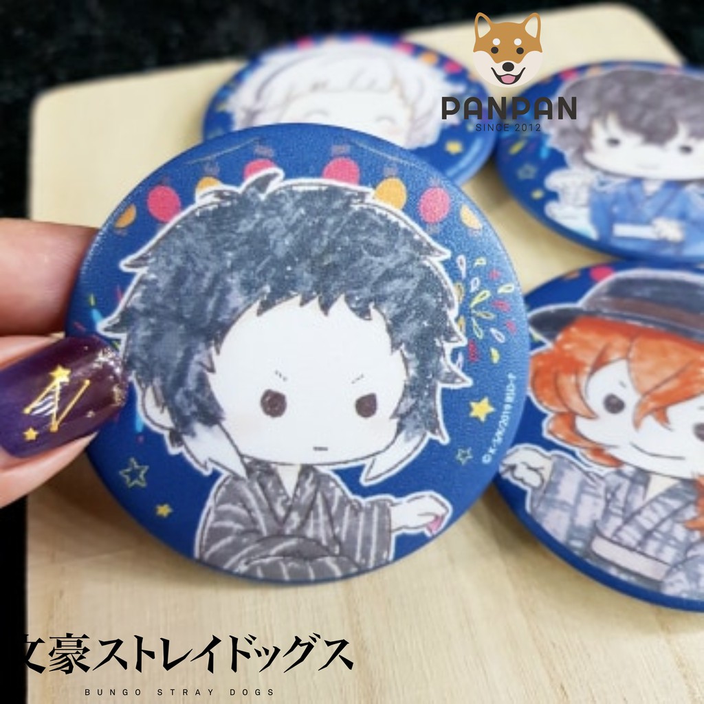 Set Huy Hiệu Bungou Stray Dogs Yukata - Set 4 (6cm)