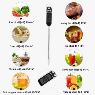 Que đo nhiệt độ sữa,nước TP300-Nhiệt kế thực phẩm-Máy đo nhiệt độ nước, pha sữa cho bé, trẻ em, đo nhiệt độ thực phẩm