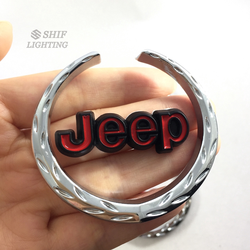 Miếng dán logo bằng kim loại độc đáo cho xe Jeep