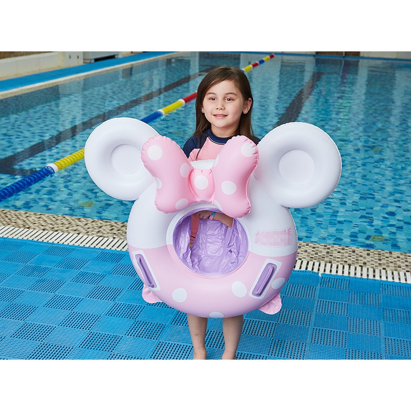 Phao bơi trẻ em hình chuột Mickey hồng dễ thương
