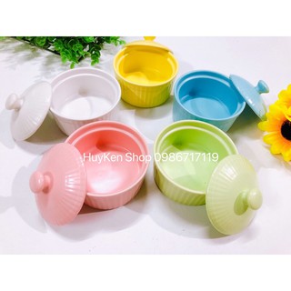  Bát sứ Ramenkin có nắp 150ml cho bé