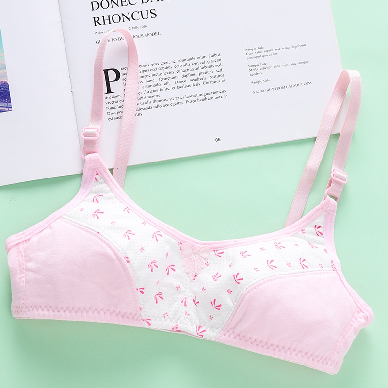 Áo lót bralette bằng cotton nguyên chất cho bé gái 12-16 tuổi