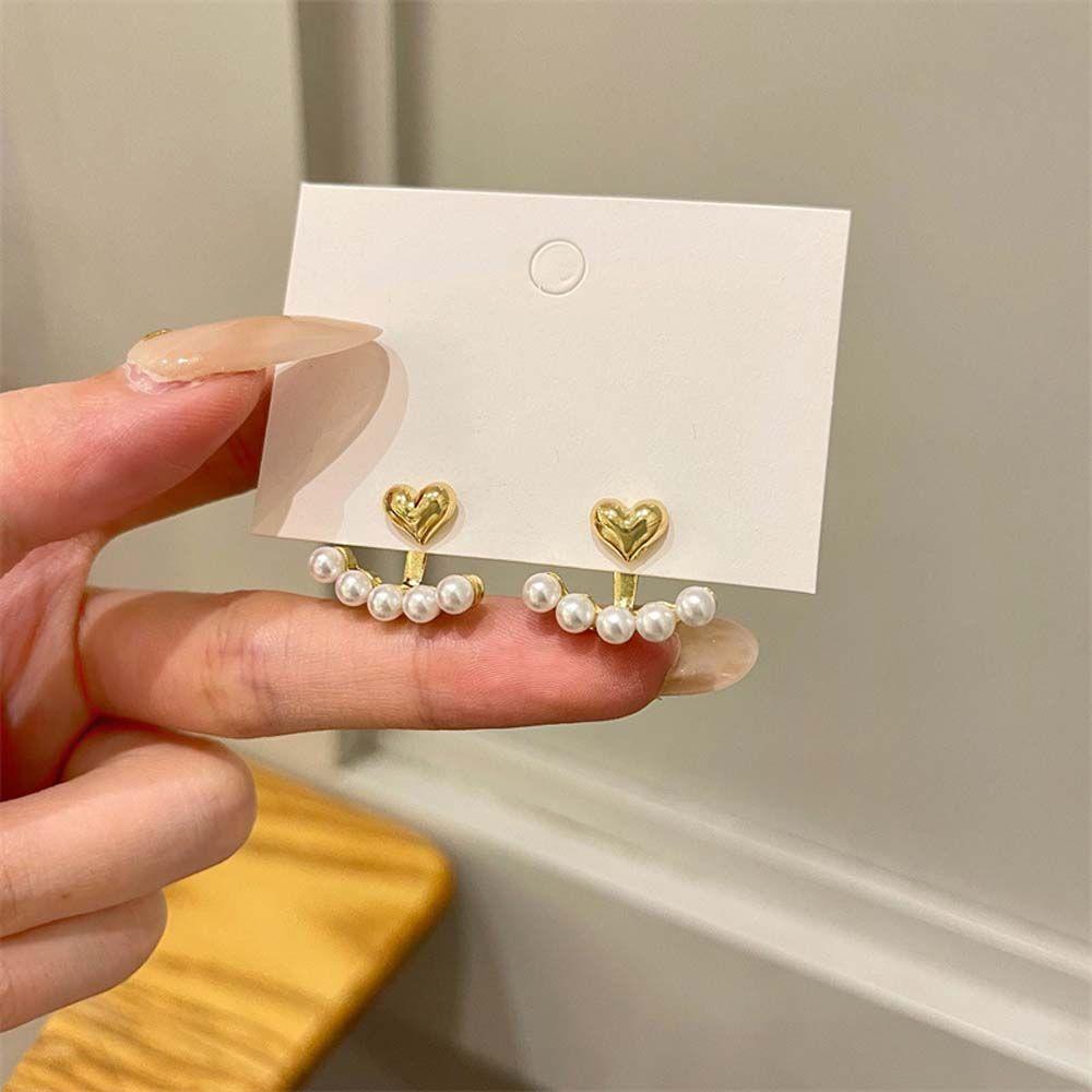 QQMALL Đôi Khuyên Tai HìNh TráI Tim NhiềU MàU ThờI Trang Cho Nữ