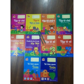 Bộ 10 cuốn vở tập tô tập viết chữ và số cho bé từ 4-6 tuổi