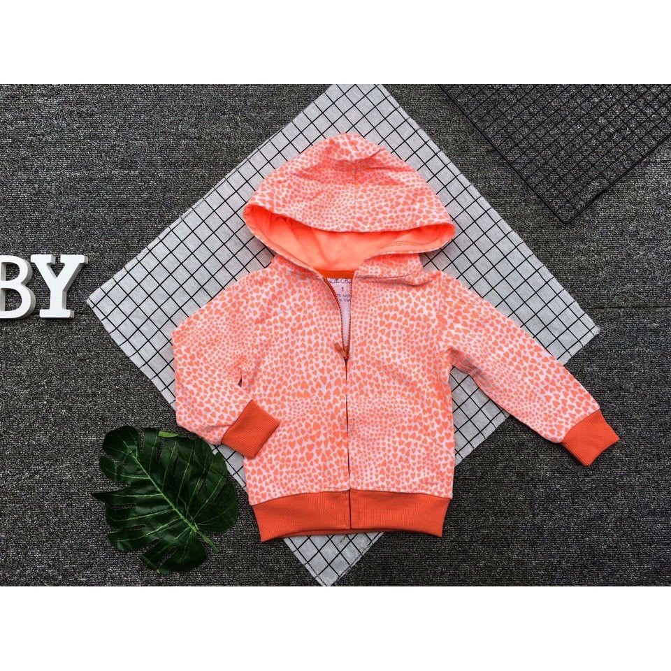 Áo khoác nỉ da cá bé gái