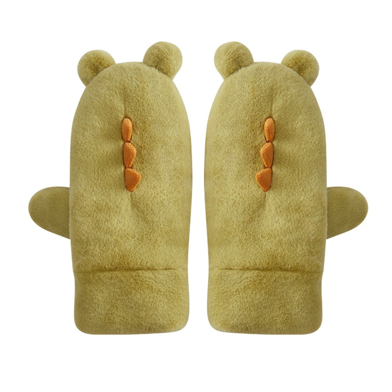 Găng Tay Lông Xù Hình Động Vật Dễ Thương Dành Cho Nữ