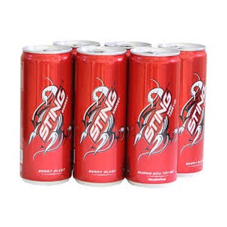 Nước tăng lực Sting dâu,lon 330 ml