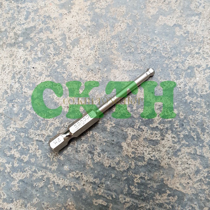 Lục giác bi cao cấp. Đầu lục giác bi bóng H4 dành cho khoan, máy bắn vít loại dài 65mm thương hiệu BROPPE
