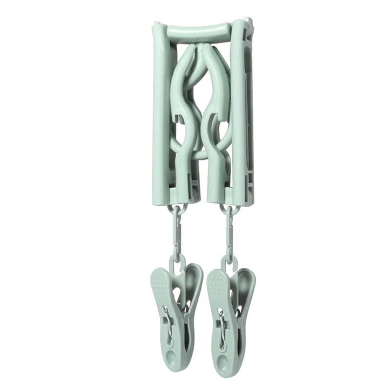 Móc Treo Quần Áo Có Kẹp Chống Trượt Có Thể Gấp Gọn Tiện Dụng Mang Theo Du Lịch / Cắm Trại