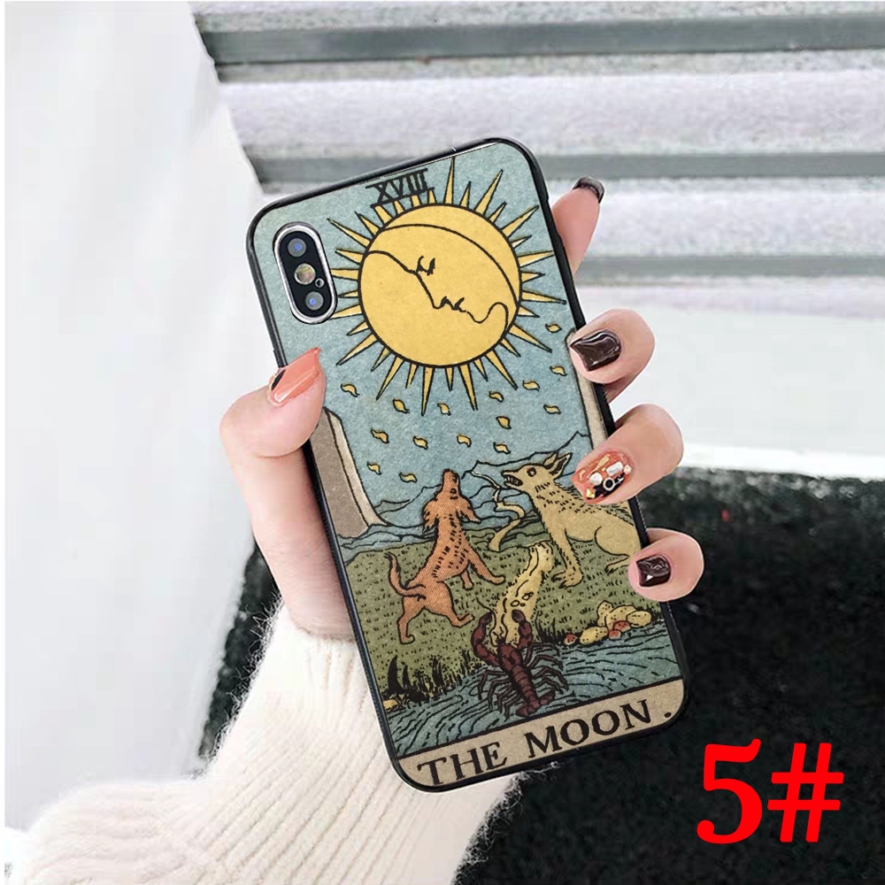 Ốp Điện Thoại Tpu Mềm Họa Tiết Lá Bài Tarot Divination Cho Iphone X Xs Max Xr 7 8 Plus 6 6s 5 5s Se