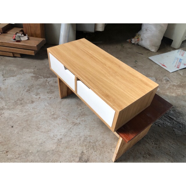 ✅ Bàn trang điểm treo tường mini 65cm có 2 ngăn kéo BTD-352