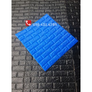 Siêu khuyến mại 10 tấm xốp dán tường màu xanh co ban