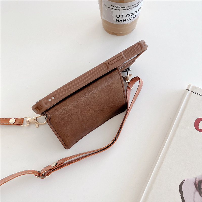 Ốp Điện Thoại Da Chống Sốc Tích Hợp Ví Đựng Thẻ Có Dây Đeo Chéo Cho Iphone 12 Pro Max 12 Mini 11 Se 2020 10x7 8 Plus Xr Xs | BigBuy360 - bigbuy360.vn