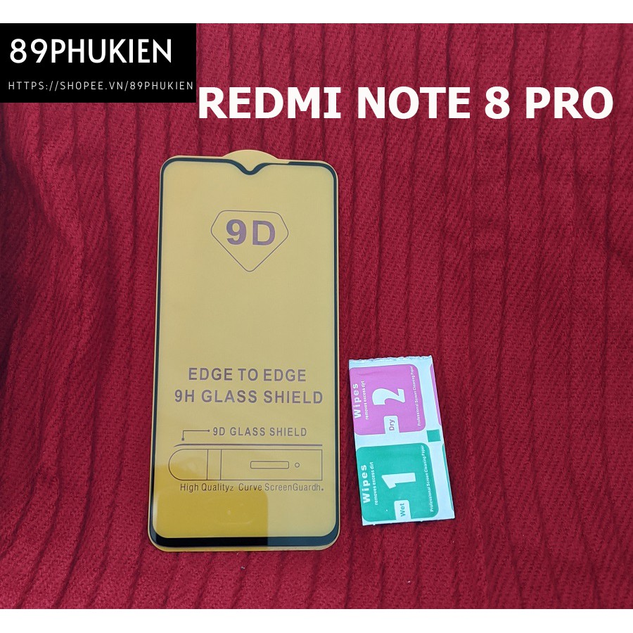 Dán cường lực phủ màn hình Redmi Note 8 Pro