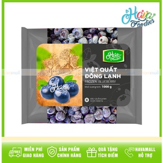 Trái Việt Quất Đông Lạnh V-Safefood 1kg – Frozen Blueberries
