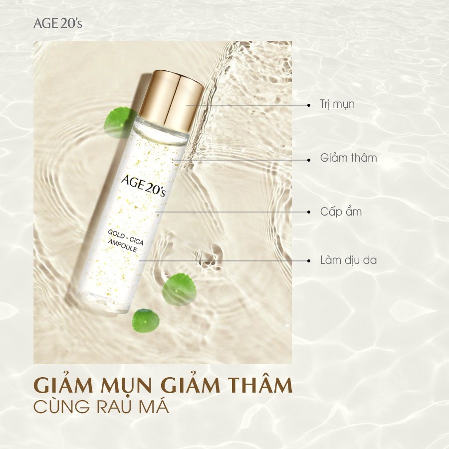 [Mã FMCGMALL -8% đơn 250K] [Gift] Set Tinh Chất Dưỡng Da Age 20's Gold Cica Ampoule (Set 5ea) 10ml x 5c | WebRaoVat - webraovat.net.vn