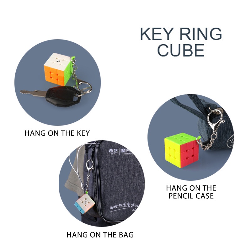 Móc Khóa HYG Toys Hình Khối Rubik Mini Độc Đáo Dành Cho Người Mới Bắt Đầu