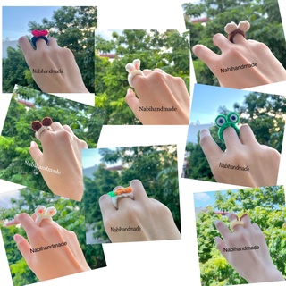 nhẫn len handmade dễ thương mã R007
