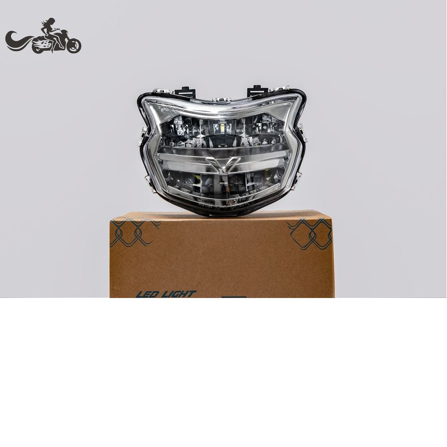 Đèn Pha Led 2 Tầng Xe Vision 2020-2022. Hàng Chính Hãng Bảo Hành Zhi.Pat Cao Cấp, Siêu Sáng. 2 Màu Trắng Bạc &amp; Đen Khói