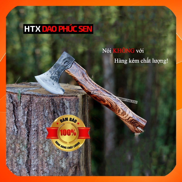 Rìu Đi Rừng 04 Bản Nhỏ Hàng Chuẩn HTX Dao Phúc Sen