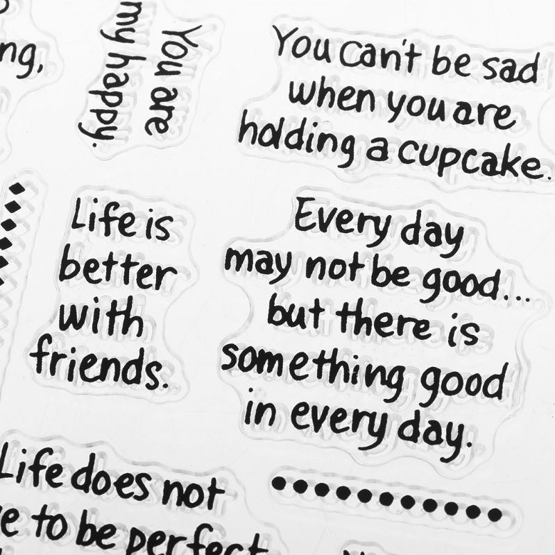 Con Dấu Silicone Trong Suốt Trang Trí Thủ Công