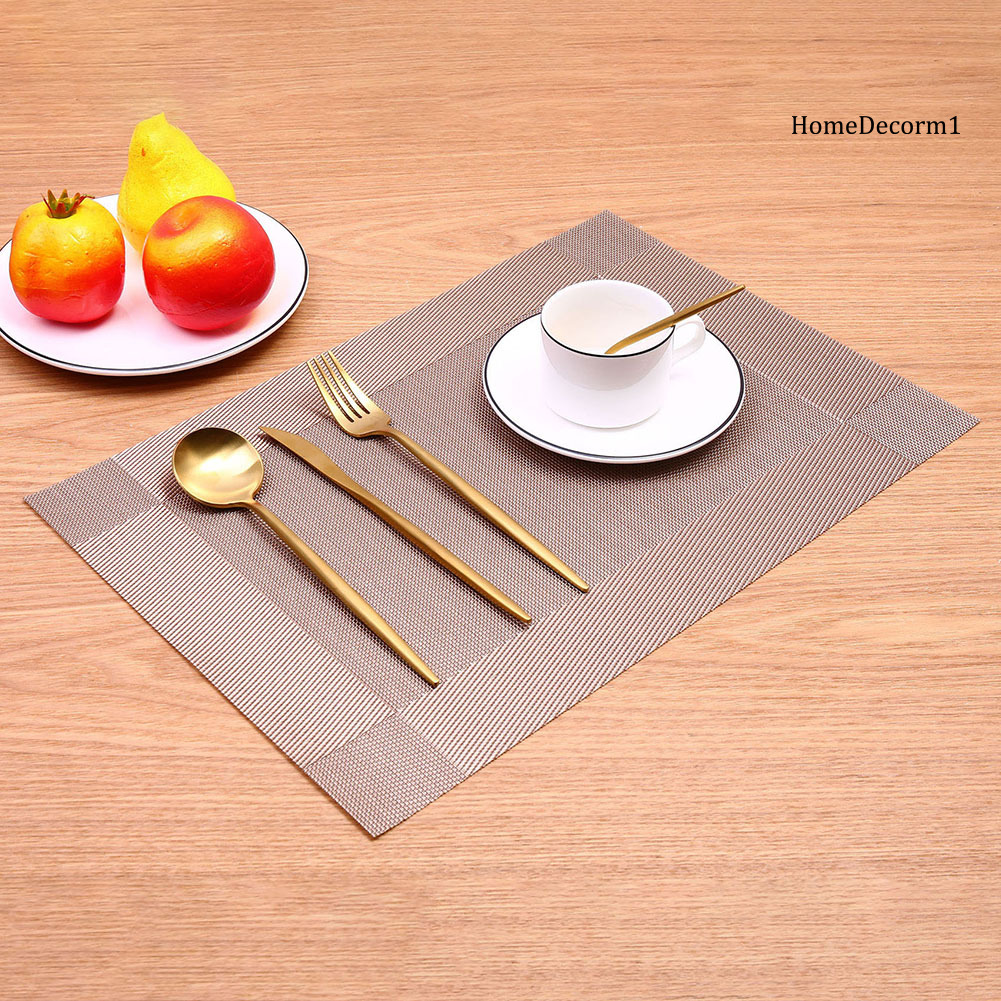 Tấm lót trang trí bàn ăn cách nhiệt thiết kế hình chữ nhật đơn giản