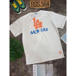 Áo Thun La Trắng Logo Cam/Vàng