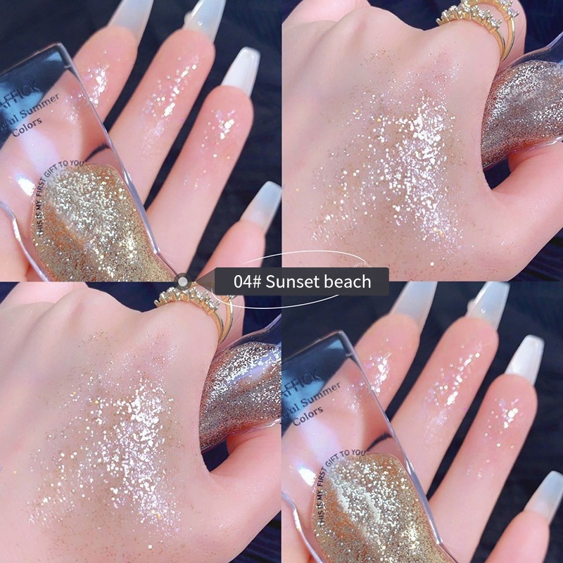 Kim sa bôi mắt ANNIES Maffick dạng lỏng màu đơn sắc kim cương vỡ ngọc trai lấp lánh