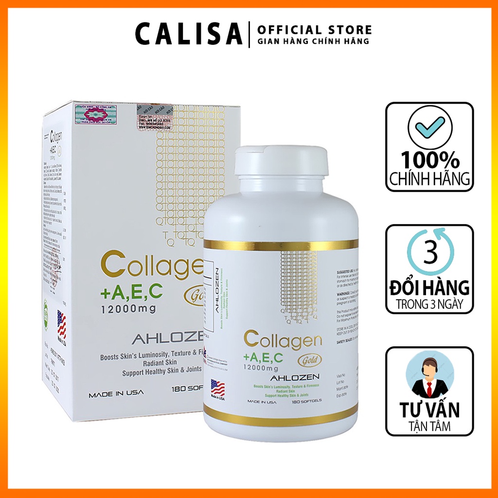 Viên uống Collagen AHLOZEN ĐẸP DA CỦA MỸ