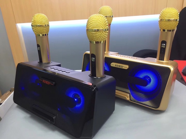 [SALE 10%] Loa karaoke bluetooth mini SDRD SD-301 20W tặng kèm mic