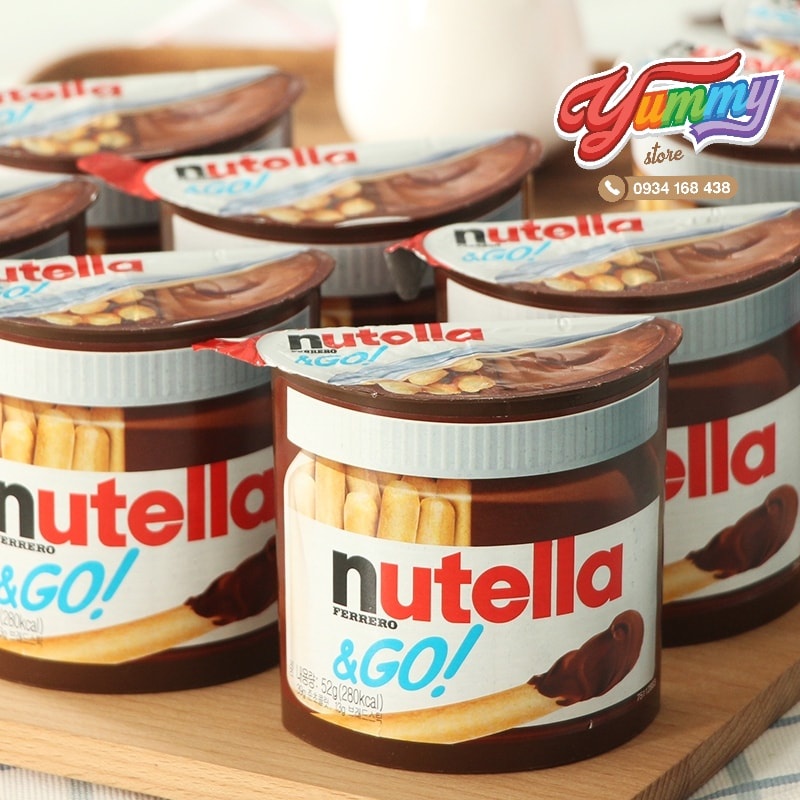 Bánh Que Chấm Socola Hạt Dẻ Nutella Hộp 52G