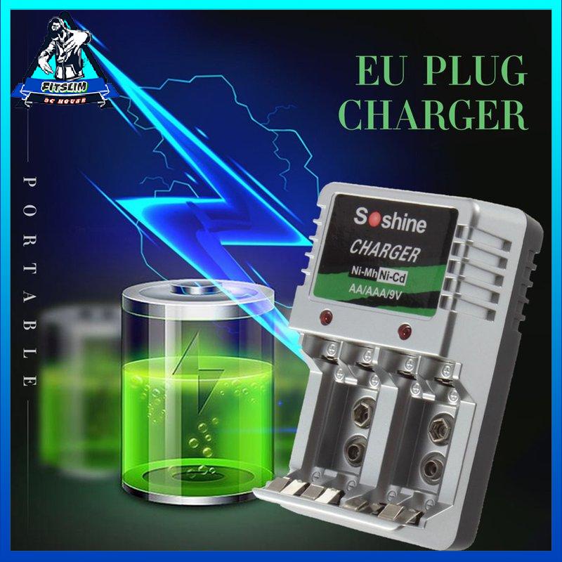 [Fitslim] Car Battery Charger For AA/AAA/9V Ni-MH/Ni-CD Rechargeable Batteries