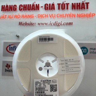 [100pcs] Điện trở 0805 giá trị 3k3 5%