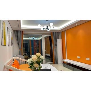 Giấy dán tường màu cam (decal dán tường màu cam)
