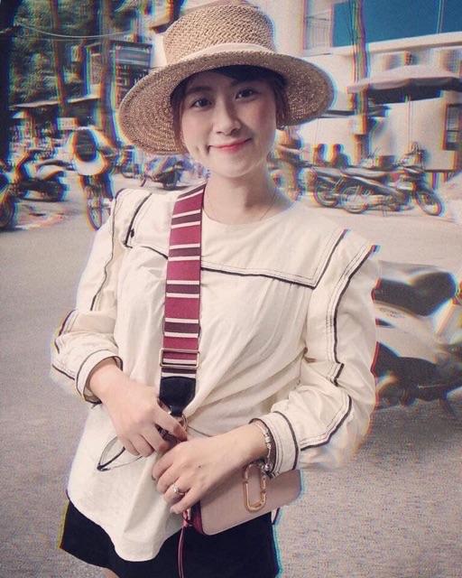 Áo đũi viền màu Be