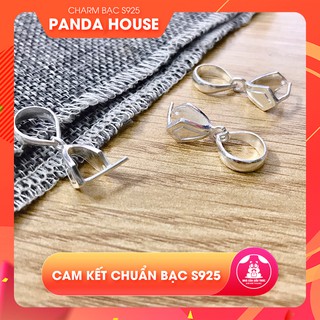 Charm bạc s925 Panda House khoen móc mặt Phật, mặt tỳ hưu lớn 12mm