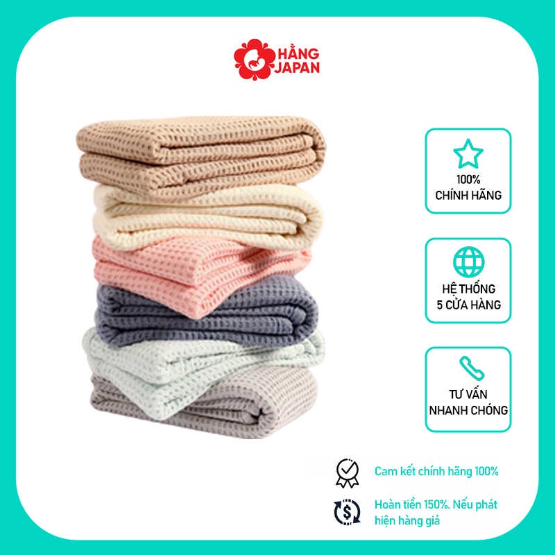 Chăn lưới vải sợi tre cao cấp bamboo Uala dùng cho bé yêu, cho cả gia đình kích thước 100x120cm UR 4449