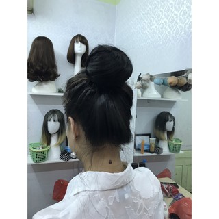 tóc búi giả