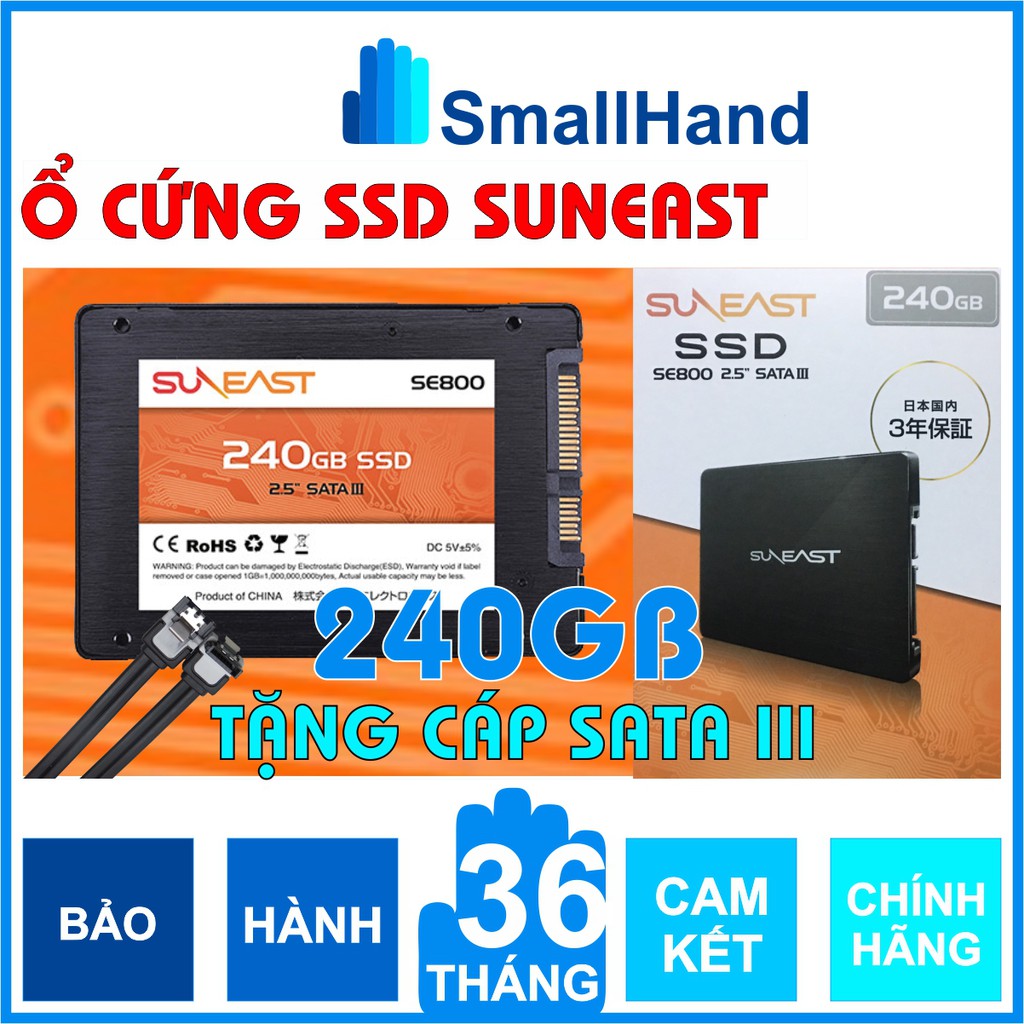 Ổ cứng SSD SunEast 240GB nội địa Nhật Bản – CHÍNH HÃNG – Bảo hành 3 năm – SSD 240GB – Tặng cáp dữ liệu Sata 3.0 | BigBuy360 - bigbuy360.vn