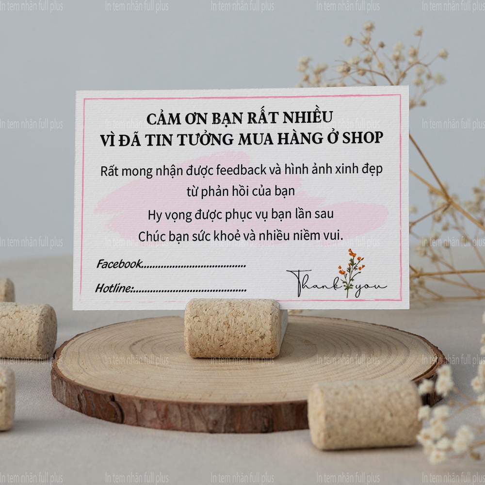 Combo 100 Card Cảm Ơn, Thẻ Cảm Ơn Khách Hàng