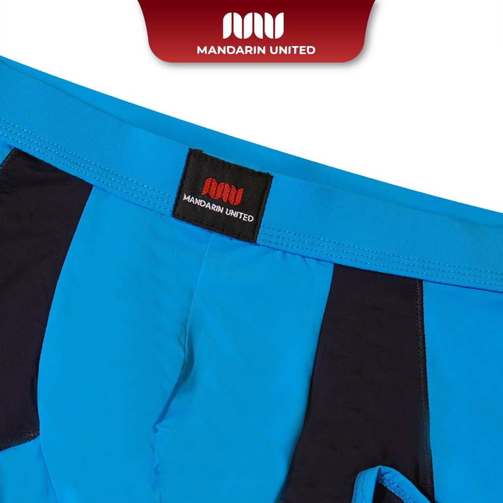Combo 5 quần lót nam MANDARIN UNITED sịp đùi trơn vải thun lạnh co giãn đa chiều