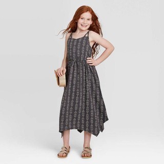 Đầm maxi Cat&Jack đen tam giác