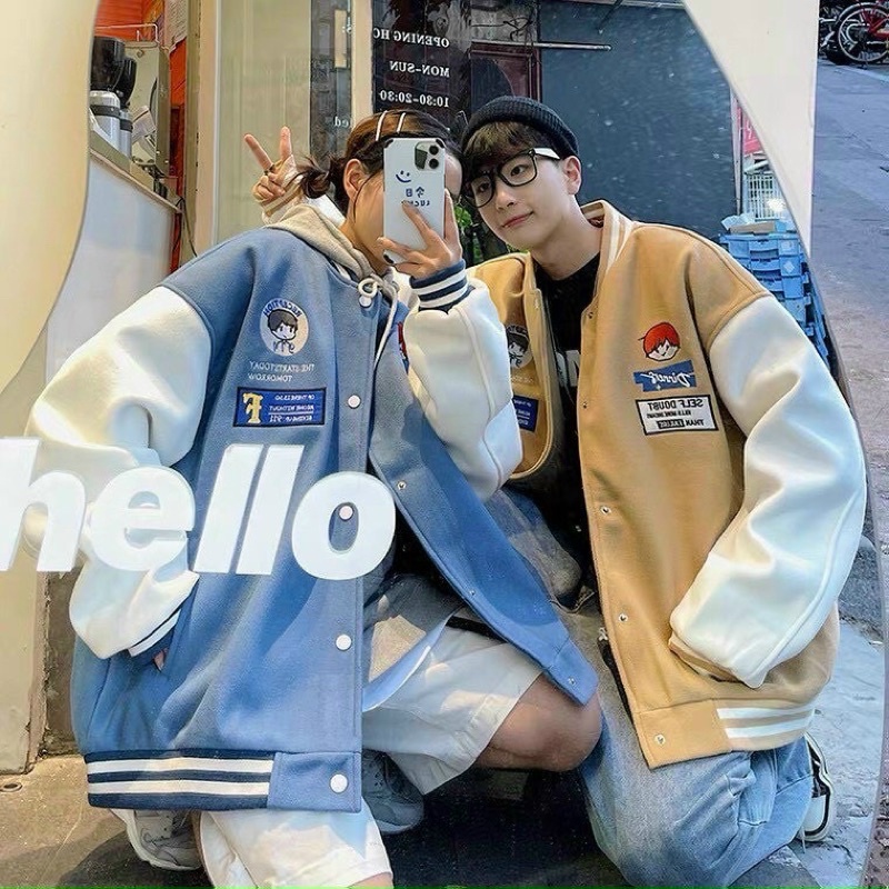 Áo khoác Unisex - Khoác Bomber nỉ ngoại cao cấp - Fom rộng , dày dặn
