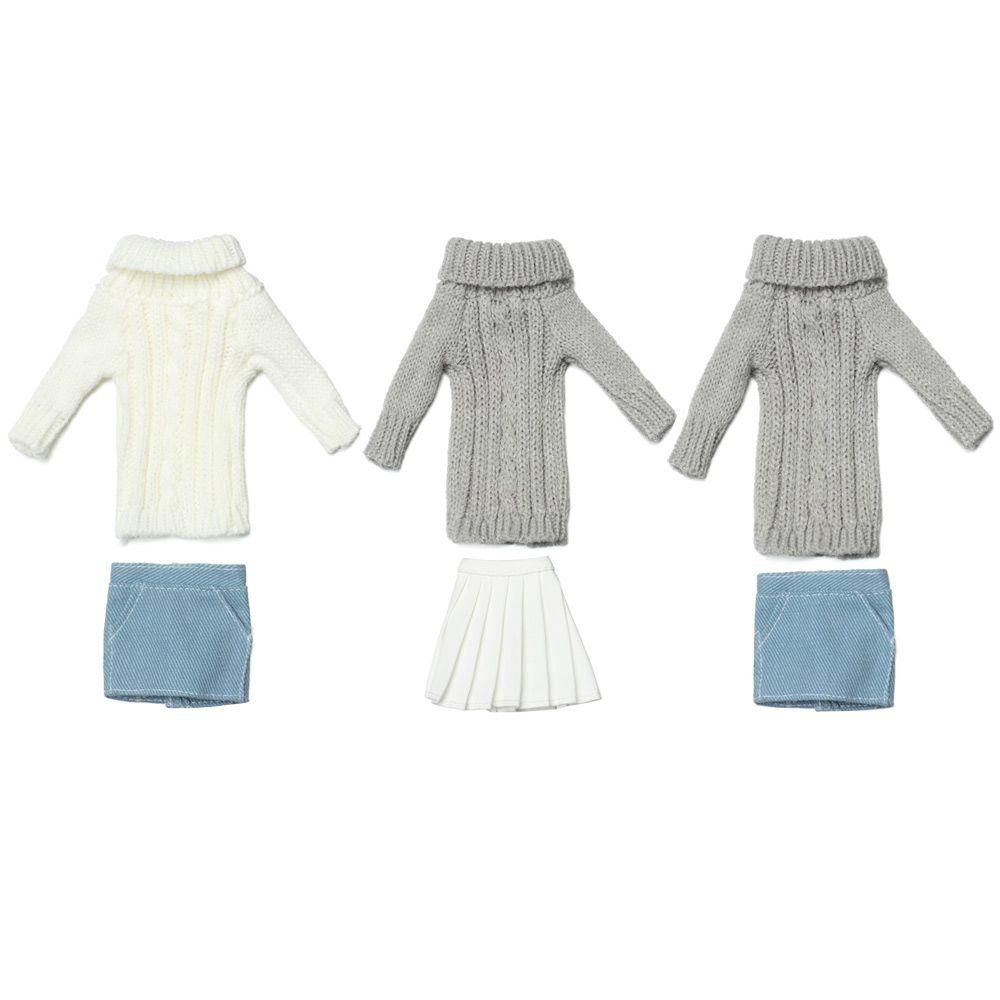 1 Bộ Áo Sweater Dệt Kim Mini Nhiều Màu Sắc Dùng Làm Quà Tặng Cho Búp Bê