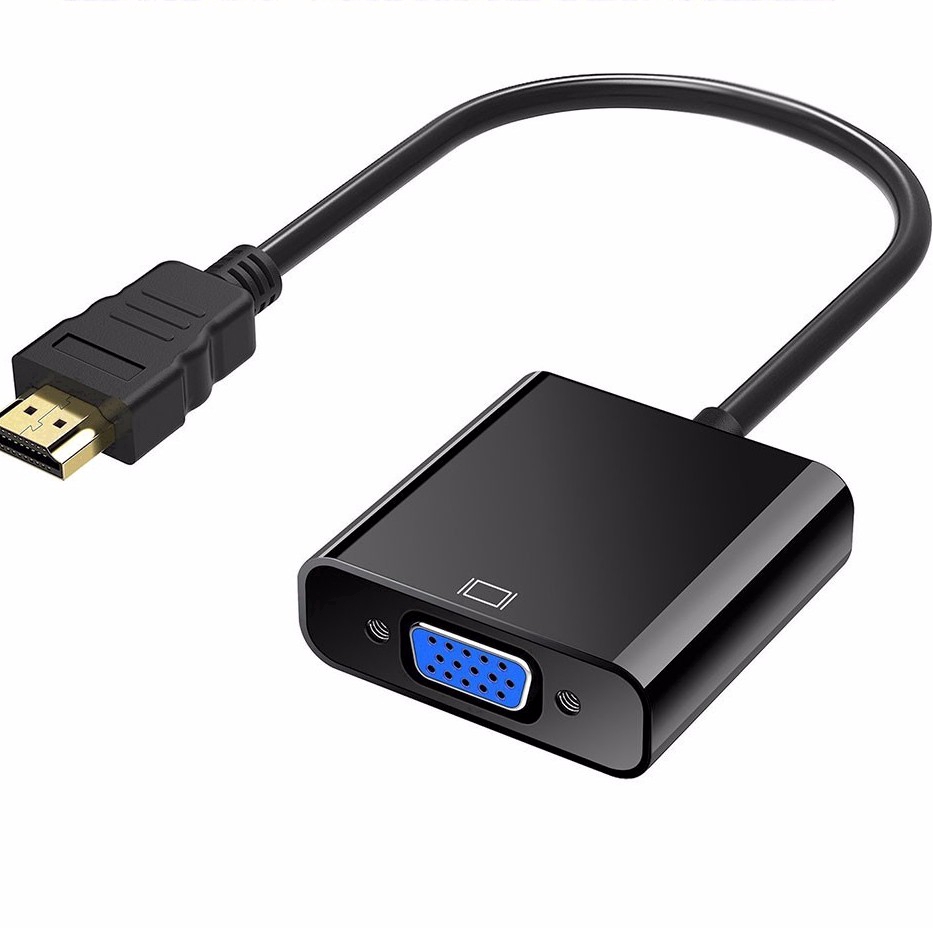 Cáp chuyển đổi HDMI sang VGA từ đầu cắm sang lỗ cắm 1080P