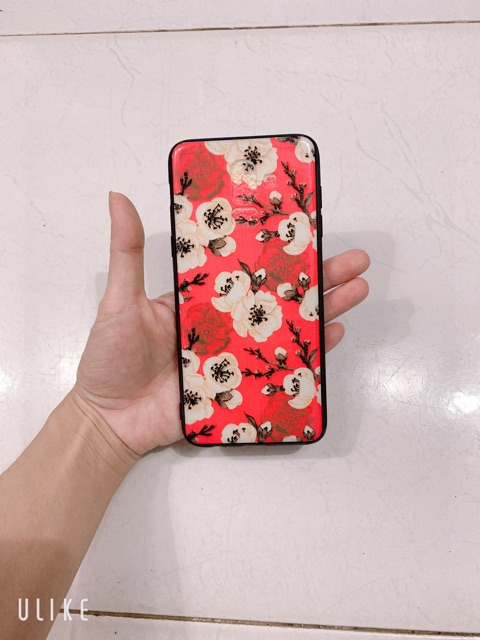 Ốp lưng sam sung A6 Plus,A6+,J8,A6Plus Hoa đào vàng