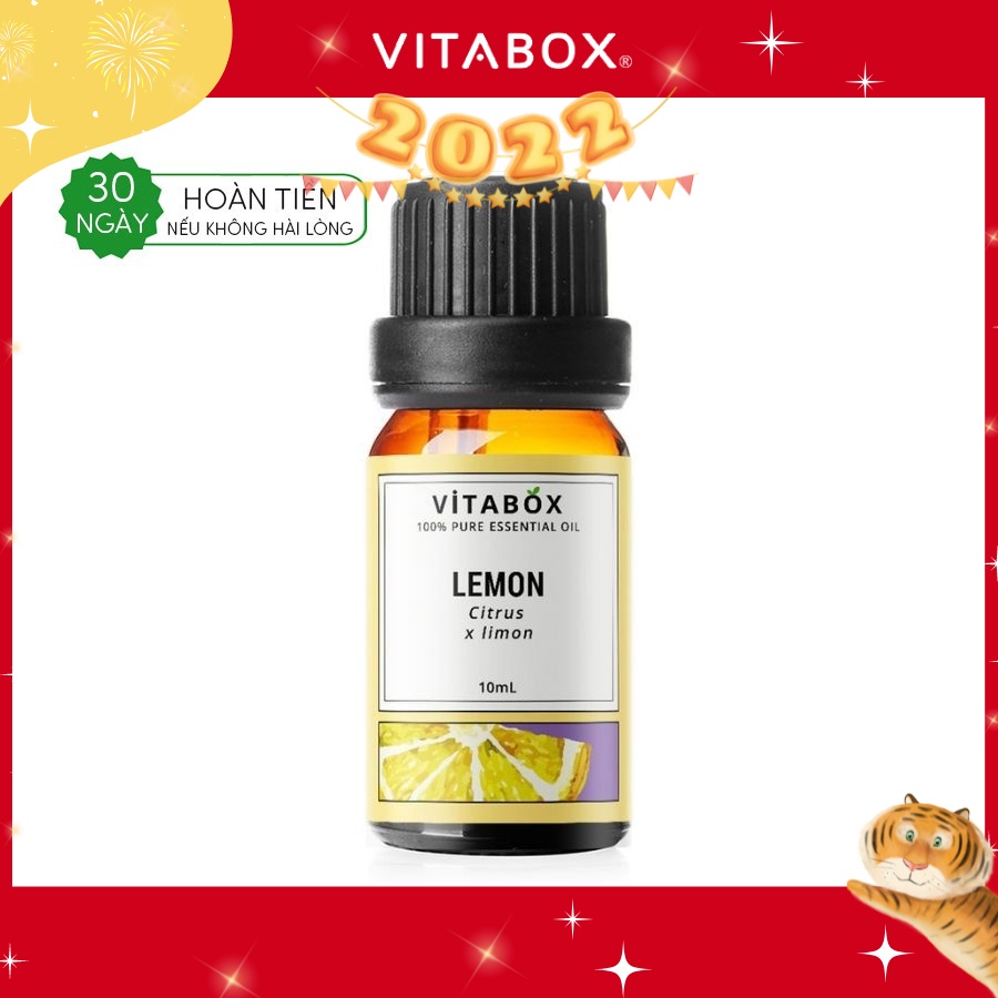 Tinh Dầu Vỏ Chanh (Lemon) - 100% Thiên Nhiên Nguyên Chất - Vitabox Natural Essential Oil